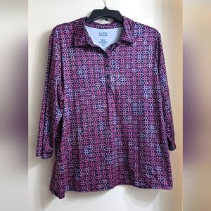 Croft And Barrow 70's Inspired Top (L)